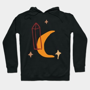 Aesthetics boho moon art Hoodie